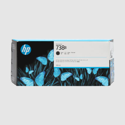 HP Cartouche d’encre DesignJet 738B, noir, 300 ml (HP498P6A)