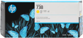 HP Cartouche d’encre DesignJet 738, jaune, 300 ml (HP676M8A)