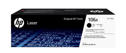 HP Cartouche de toner laser authentique 106A, noir (HPW1106A)