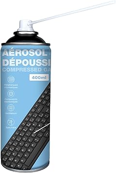 5 ETOILES APM BOMBE AEROSOL DEPOUSSIERANT INFLAM. 400 ML AIR SEC TUBE RALLONGE (445106)