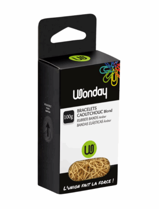 WONDAY WON SAC 1KG D'ELASTIQUE EN CAOUTCHOUC BLOND ETROIT 180X1.8MM (847454)