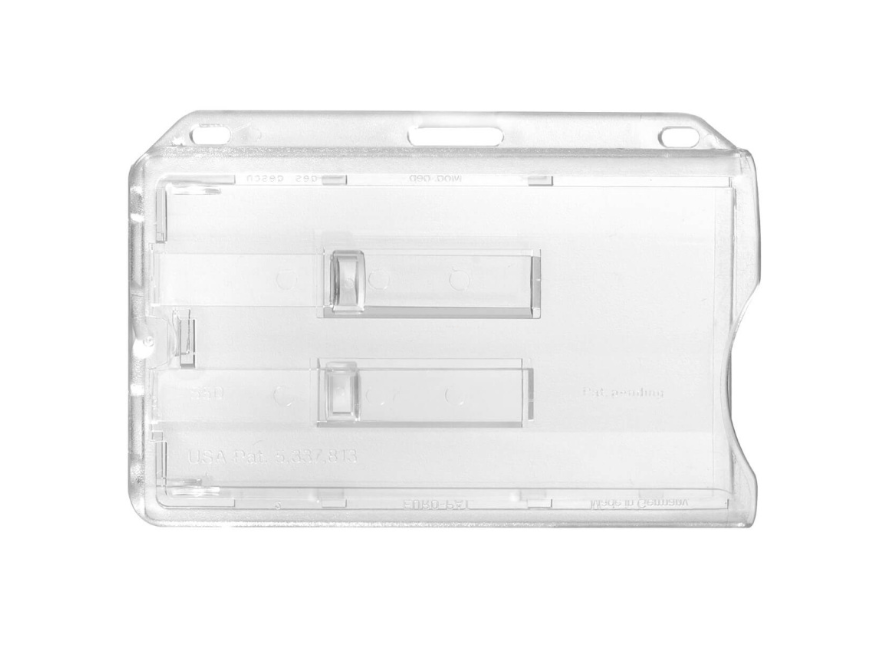 EVO PORTE DOUBLE CARTE PLASTIQUE TRANSPARENT (PTAGAC000010)