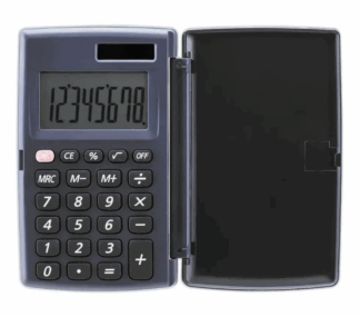 5 ETOILES CALCULATRICE DE BUREAU 8 CHIF SOLAIRE & PILES L12,3X10,1 (960131)
