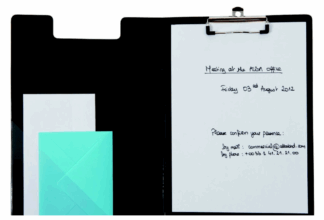 ALBA  ALB PORTE BLOC RIGIDE A RABAT A4 NOIR CLAPIN  (751114)