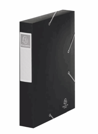 EXACOMPTA EXA BOITE DE CLASSEMENT 3RAB ELAST DOS 6 NOIR EXATOBOX 16016H (735894)
