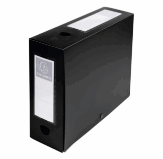 EXACOMPTA EXA BOITE DE CLASSEMENT POLYPRO DOS 10 NOIR PRESSION (EXA59931E)