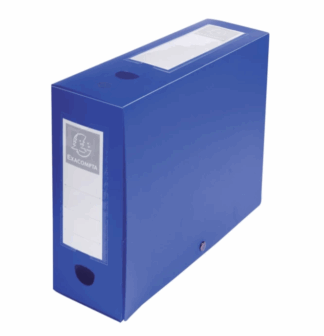 EXACOMPTA EXA BOITE DE CLASSEMENT POLYPRO DOS 10 BLEU PRESSION  (EXA59932E)