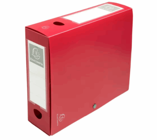 EXACOMPTA EXA BOITE DE CLASSEMENT POLYPRO DOS 10 ROUGE PRESSION  (EXA59935E)