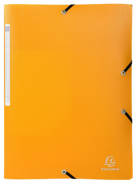 EXACOMPTA EXA CHEMISE 3RAB ELAST POLYPRO A4 OPAQUE JAUNE (EXA55909E)