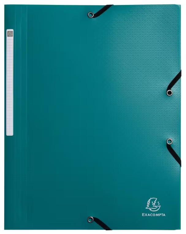 EXACOMPTA EXA CHEMISE 3RAB ELAST POLYPRO A4 OPAQUE VERT (EXA55903E)