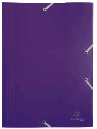 EXACOMPTA EXA CHEMISE 3RAB ELAST POLYPRO A4 OPAQUE VIOLET (EXA55918E)
