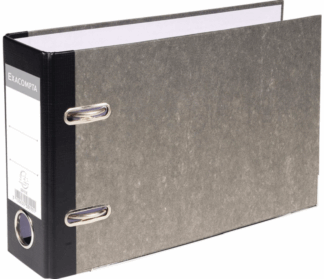 EXACOMPTA EXA CLASSEUR LEVIER DOS 7 CARTON PAPIER MARBRE GRIS A5 (EXA53210E)