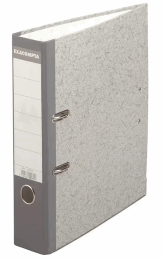 EXACOMPTA EXA CLASSEUR LEVIER PAPIER 32X29 DOS 7 GRIS MARBRE (EXA59710E)