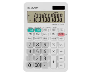 Sharp EL330WB calculatrice Poche Calculatrice financière Gris (EL330WB)